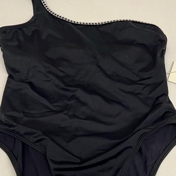 NWT LEMLEM Lena One Shoulder One Piece Black & White Swimsuit- Sz Xs - Picture 6 of 11